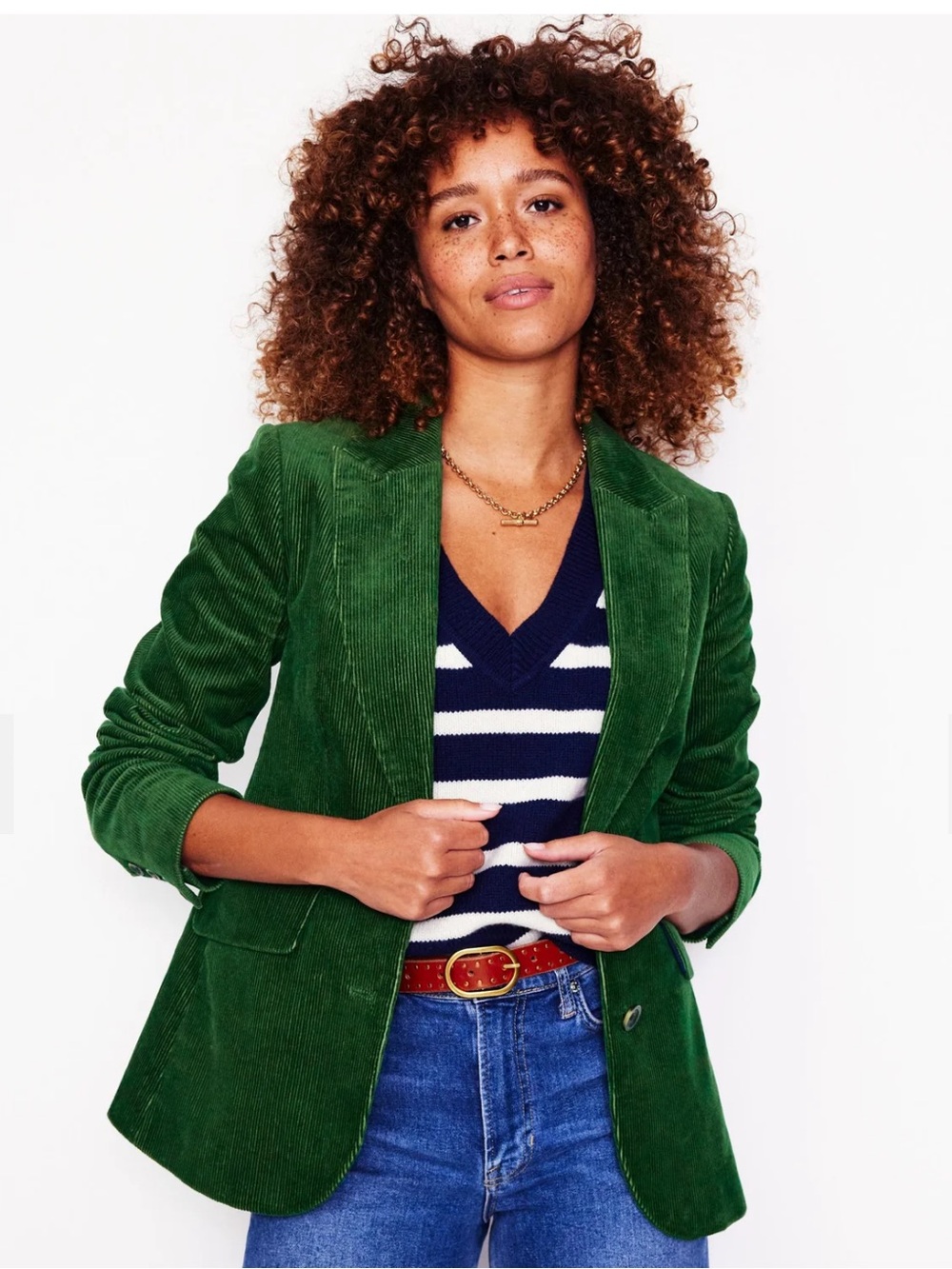 Boden Marylebone Green Cord Blazer Size 6